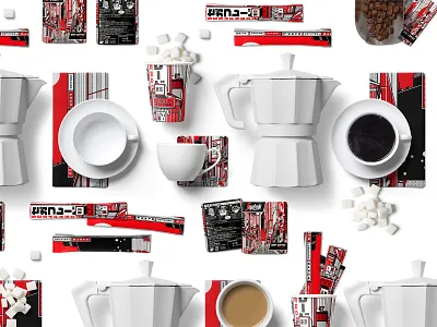 Segafredo Packaging 7 city design graphic illustration japan japanese manga packaging paiheme paihemestudio productdesign retro retro design robot segafredo vintage