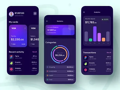 Finance service - Mobile app app app design bank bank app banking finance finance app fintech mobile app mobile app design mobile design mobile ui