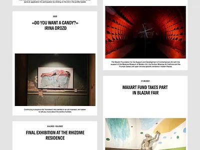 MaxArt animation art gallery artists brand identity clean contemporary art corporate identity events exhibition madeinwebflow mobile nocode painting redis sculpture typography web design web development webflow