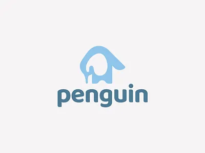 Penguin Logo animal animal logo awesome bird brand company logo logodesign mark minimalist modern negative space penguin vector