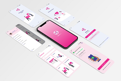 Mobile App UI android animation app design graphic design ios medical mockup svg ui ux vector xd ui kit