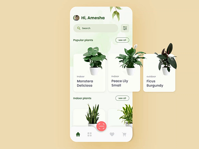 A splendid concept of E garden | Popshot by Lollypop illustration plants ui design visual design