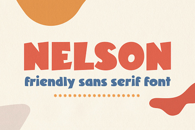 Nelson – Friendly Sans Serif Typeface children comics fun kids playful retro sans serif vintage