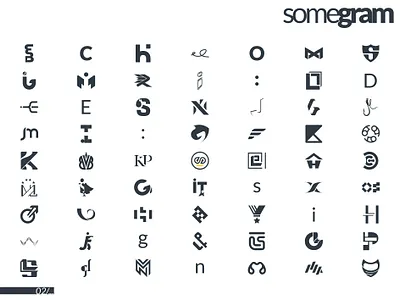 GRAMPoster ideogram logo logogram minimalism monogram pictogram poster
