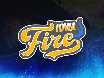 Iowa Fire Softball Logo baseball baseball jersey baseball logo fire logo iowa softball softball jersey softball logo sports sports jersey sports logo uniform