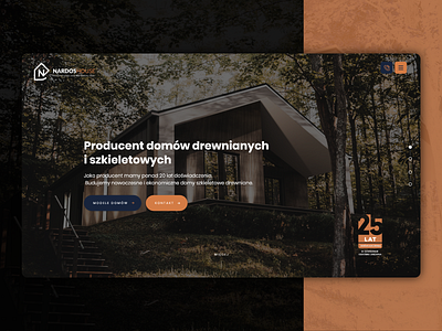 NardosHouse branding clean dark dark website design logo mobile modern typography ui ux web design webdesign website wood woods