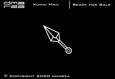 Kunai Mail Logo art branding design graphic design icon logo logodesign minimal symbol vector