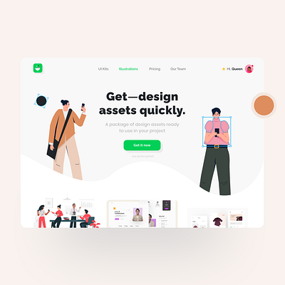 Sewadah - Get Design Assets Quickly assets design designs figma minimal source ui ui design uidesign uiux web design website