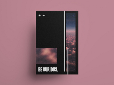 be curious. – Stephen Hawking design fantasy philosophy poster poster art posterdesign stephenhawking type typedepartment typography