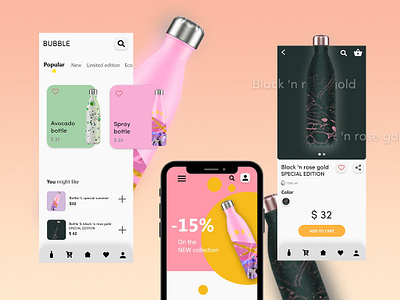 bubble bottle app app bottle app bottle design bottles creative design app recycle