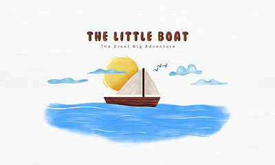 the little boat animation art design flat graphic design illustration illustrator minimal typography vector