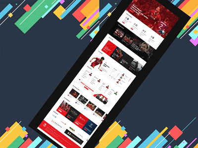 FOOTBALL NEWS WEBSITE desain football football web landscape navigation news newsfeed trend ui ux