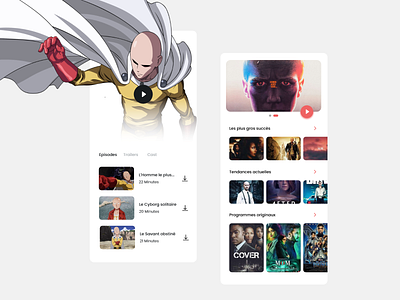 Streaming app design film movie movie app streaming ui ux