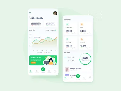 Mobile Dashboard design flat illustration minimal ui ux