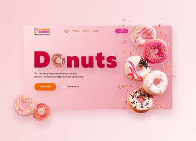 Donut shot design figma icon typography ui web