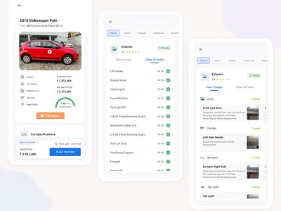 Auction Details - Page app auto branding car dealer concept interaction ui ux