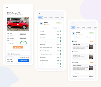 Auction Details - Page app auto branding car dealer concept interaction ui ux