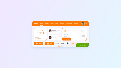 Bancointer app - 2021 Concept app branding concept design interface layout redesign ui uiux website