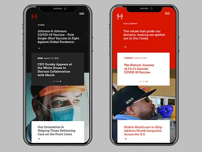 Johnson & Johnson Corporate Website Redesign customerexperience cx ui user journey userexperience ux website concept website design website inspiration