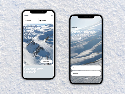 Winter Holidays Booking Mobile Website booking design design studio graphic design holiday interaction interface mobile mobile design mobile website responsive design responsive website traveling ui user experience ux web web design website winter