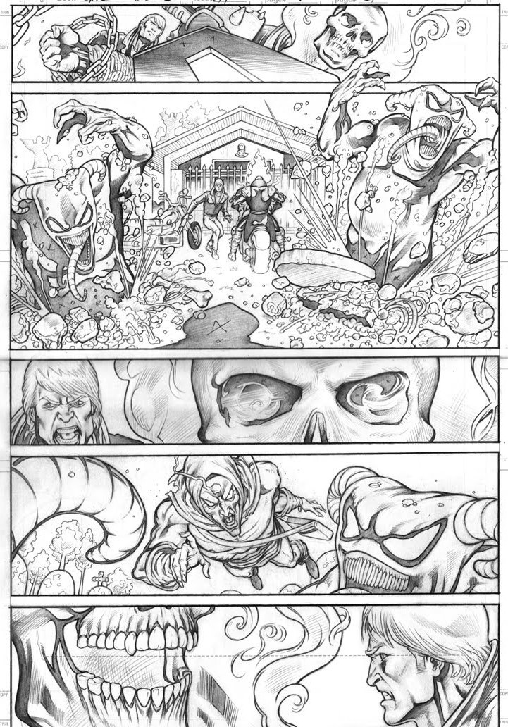 Ghost Rider Comic pages by Omar Ramirez on Dribbble