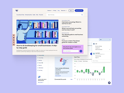 Bookkeeping Website– Expense Insight accounting banking bookkeping business cash flow dashboard design data visualization finance management fintech graphs interactive design interactive labs landing page modern ui payment saas software startups taxes web design