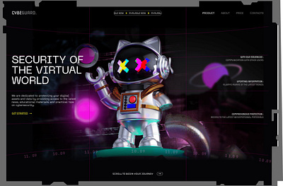 Cybersecurity Website Design cyber security cybersecurity data privacy digital safety futuristic ui hacker protection immersive design innovative ux landing page modern interface nft design platform security tech platform ui design ux design ux experience web dashboard web design website