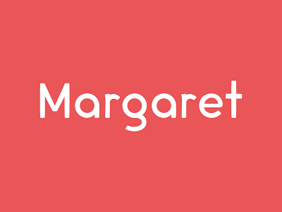 Margaret Logotype logo margaret red