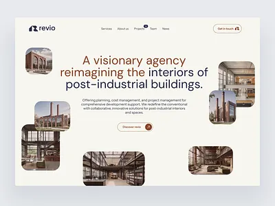 Revio - landing page branding design product design ui user interface uxui web design