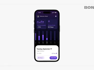 WORKOUT APP - MOBILE DESIGN bont branding design illustration logo mobile mobile design product design ui ux