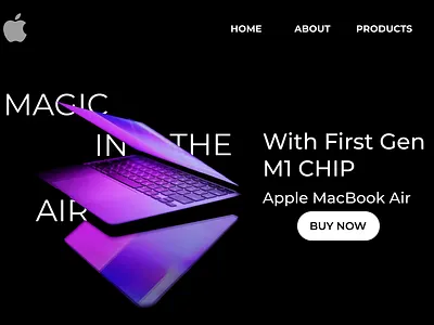 Macbook Air Concept UI Design figma landingpage ui uiux ux webdesign website