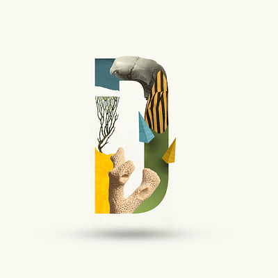 D 36days 36daysoftype 36daysoftype07 collage collage art collage digital collage maker collageart collages coral design graphic graphicdesign letter lettering photoshop triangle typo yellow