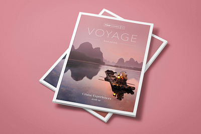 Voyage | Travel Magazine brochure design brochure mockup design for travel editorial design layoutdesign magazine cover magazine design travel brochure travel magazine typography design