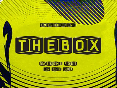 The Box Font font font for logo font fot brand font in box font to cutting font to flyers font to poster sans font sans serif font serif font simple font typeface
