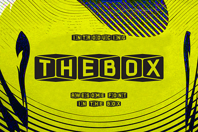 The Box Font font font for logo font fot brand font in box font to cutting font to flyers font to poster sans font sans serif font serif font simple font typeface
