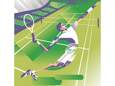 Wimbledon 2022 abstract caricature contemporary design editorial illustration illustrator racket sports sports tennis vector wimbledon