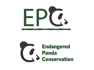 Daily Logo Challenge - Day 3 - Endangered Panda Conservation branding dailylogochallenge design icon illustrator logo logo design logodesign vector