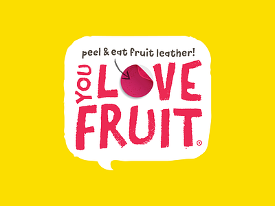 You Love Fruit Logo branding fruit leather logo snacks