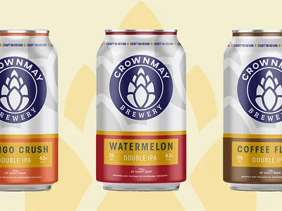 Crownmay - Brand Identity Design beer beer branding brand brand identity branding branding and identity can design package design packaging