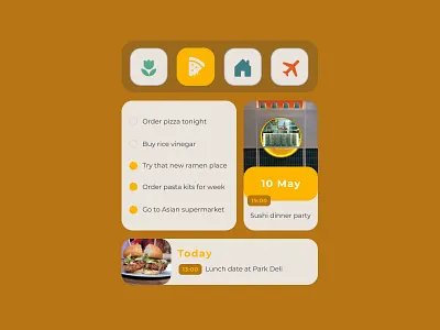065 #DailyUI Notes widget app design dailyui dailyuichallenge design notes notes app notes widget organisation to do ui ui design ux widget workflow