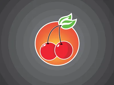 Cherry Logo adobe illustrator business business logo business logo design cherries graphic graphic design logo logo design original social media design vector design vector illustration vector logo