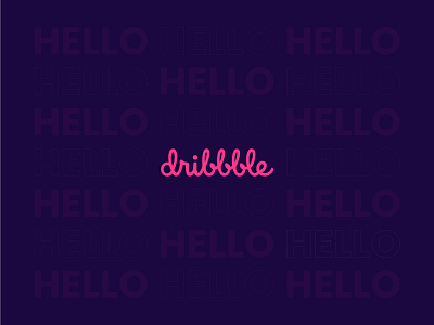 Intro colorful debut hellodribbble typography