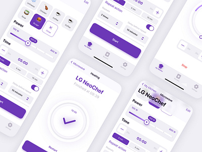 Remote control for microwave oven interface mobile ui design ux ux design uxui