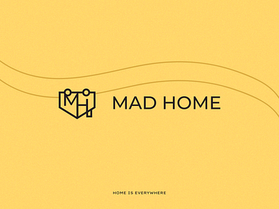 MAD HOME logotype design | camper rent, travel tips branding logo logo design logodesign logomark logos logotype logotype design logotype designer minimal