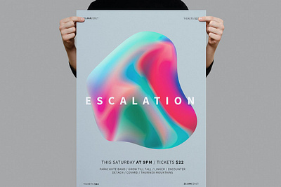 Escalation Poster / Flyer black escalation event flyer flyer design flyer template glamour inivtation luxurious music poster poster design poster template posters print print design print template sale vivid white