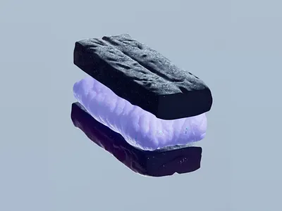 KOTB Space Sandwich 3d 3d art 3d design animated animation c4d cinema4d design redshift sandwich softbody space