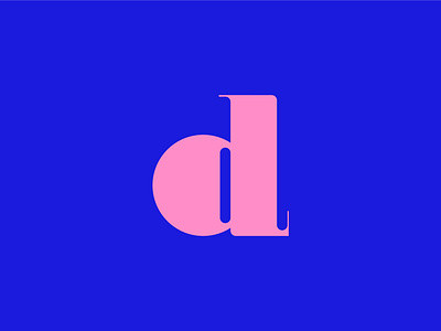 Letter d design flat icon icons line logo minimal typography