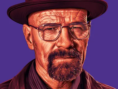 Walter White - Digital art (vector art) a.taymour abdelrahman taymour art artwork drawing drawings illustration taymour vector art vector illustration