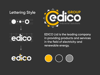 Lettering Style for Edico Group Logo lettering lettering logo logo design logodesign