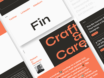 Personal Portfolio Site (WIP) branding design identity minimal modern personal personal site portfolio typography ui ux uxdesign uxui web webdesign website